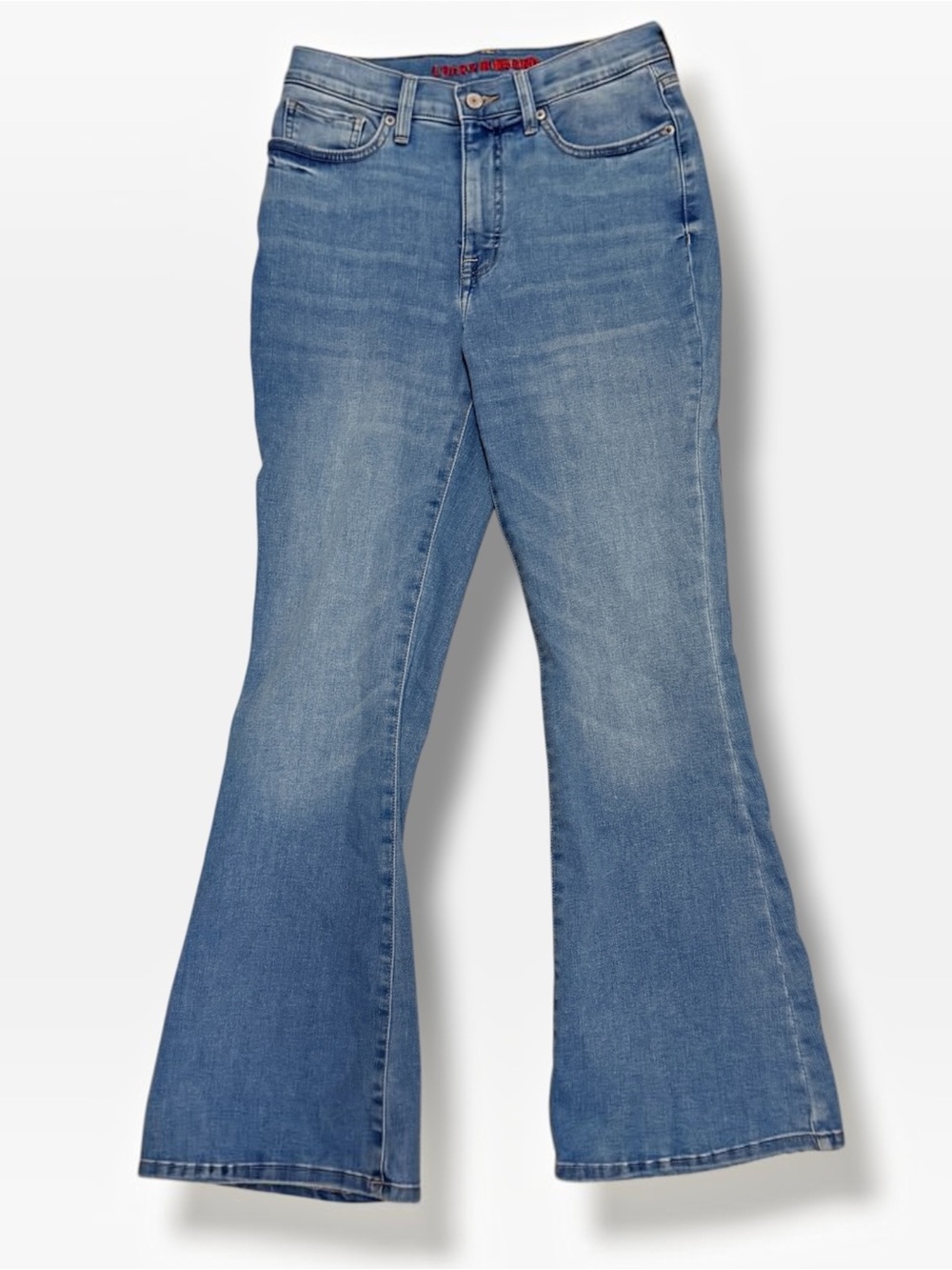 Lucky Brand Stevie High Rise Flare Jeans Womens 8/29 Light Wash Stretch Denim